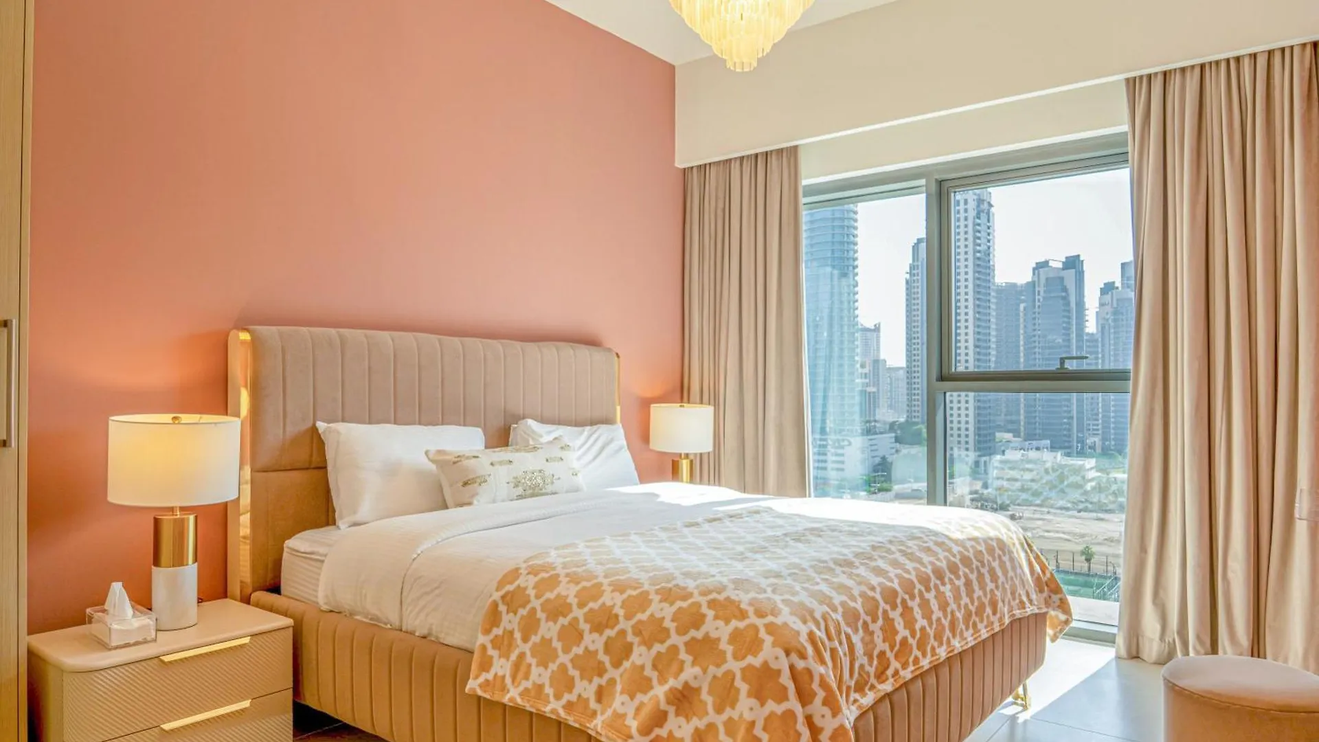 First Class 2Br With Full Burj Khalifa View دبي 0*,